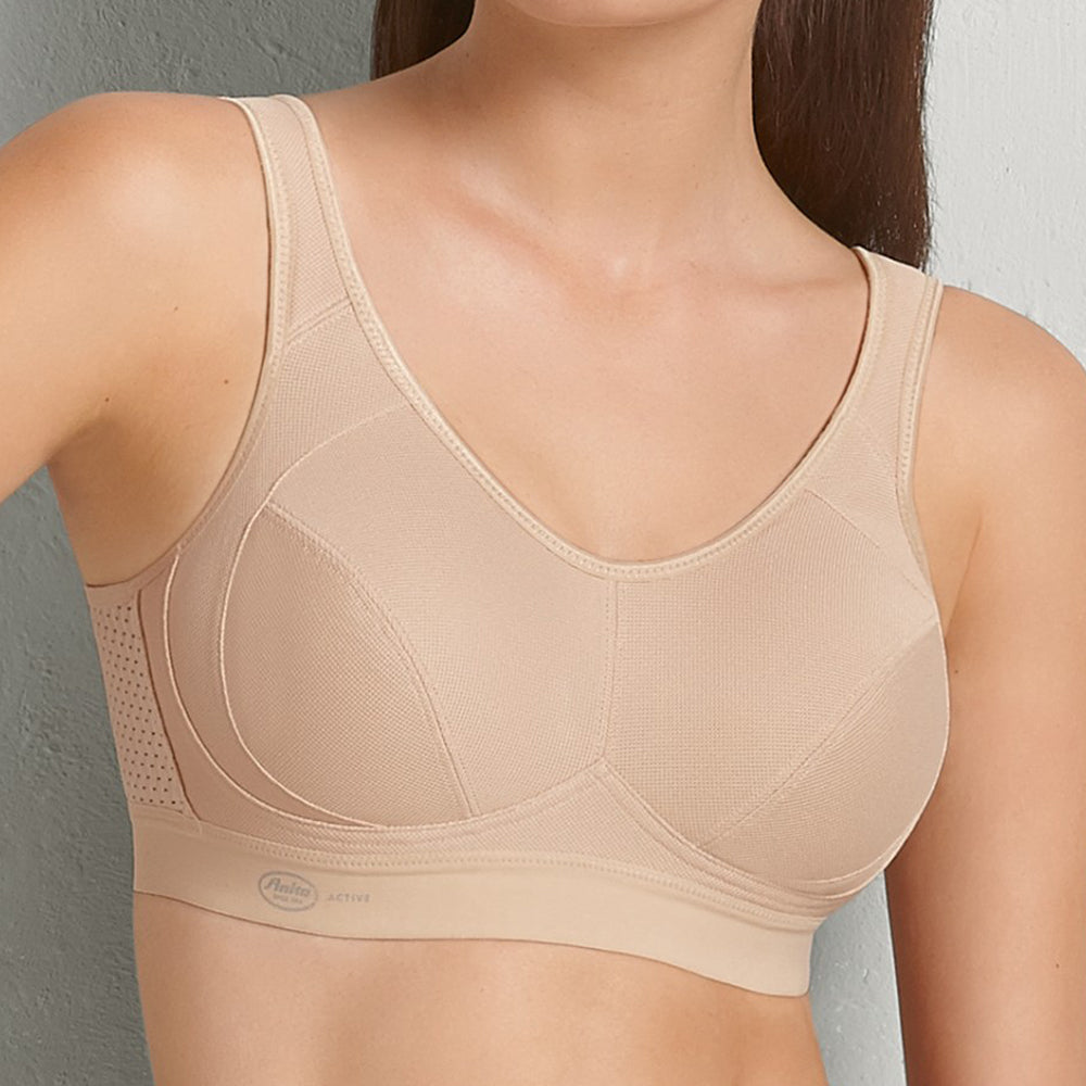 Active High Impact Wirefree Sports Bra - Nude