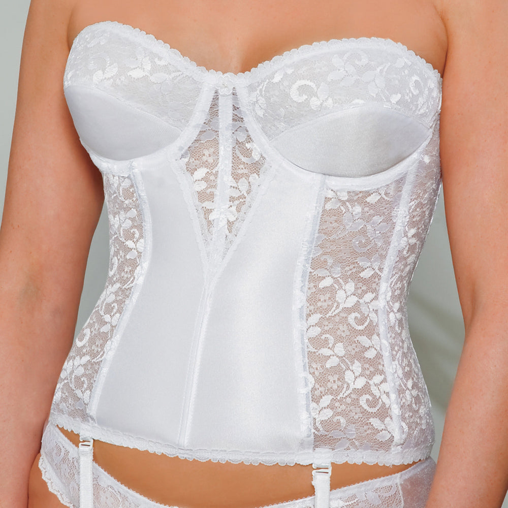 White Shirt With Attached Corset - Primadona Boutique